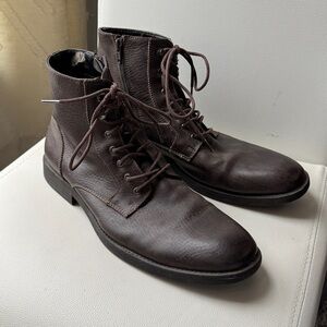 Robert Wayne Brown Leather Ankle Boots